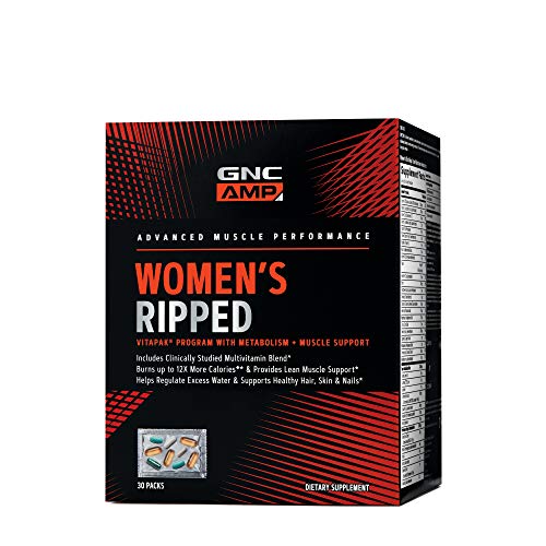 GNC AMP Women's Ripped Vitapak Program with Metabolism + Muscle Support