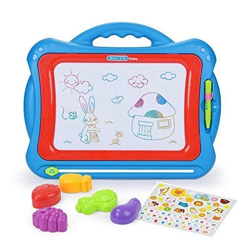 NextX Magnetic Drawing Board, Educational Writing and Learning Doodle Pad Creative Toy for Toddlers Boys Girls Age of 2, 3, 4, 5, 6 Year Old, Etch a Sketch