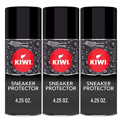 KIWI Sneaker and Shoe Waterproofer | For Shoes, Sneakers, Leather and More | Spray Bottle | 4.25 Oz | Pack of 3
