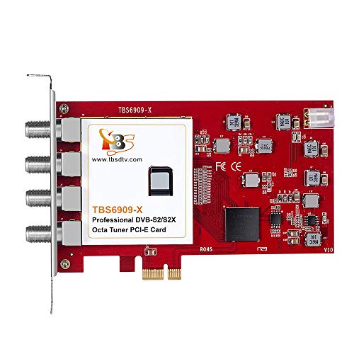 TBS6909X DVB-S/ S2/ S2X 8 Tuner PCI Express Digital Satellite TV Card for Live TV