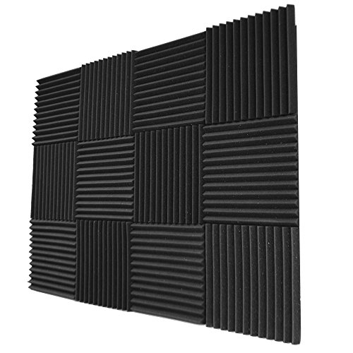 Foamily 12 Pack- Acoustic Panels Studio Foam Wedges 1' X 12' X 12'