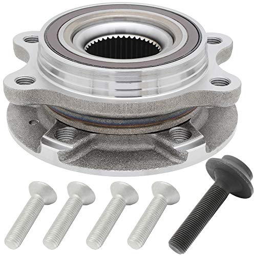 [1-Pack] BR930817K FRONT Wheel Hub Bearing Assembly, Premium Pre-Assembled 513301 Compatible With [AUD] A Series, S Series, Q5, also fit on REAR for Quattro models. [See Description for Details]