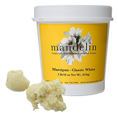 Mandelin Marzipan Modeling Paste, 33% Almonds, 67% Sugar (1 lb/16 oz)