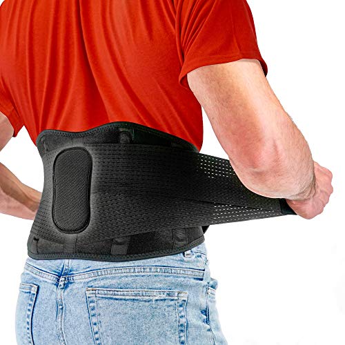 FITGAME Back Brace – Lower Back Support Belt for Pain Relief | Sciatica, Herniated Disc and Scoliosis for Men and Women – Adjustable Straps and Removable Lumbar Pad (XX-Large)