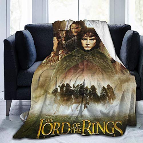 Lord of The Rings Flannel Fleece Microfiber Throw Blanket, Luxury Lightweight Cozy Couch Bed Super Soft and Warm Plush