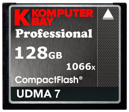 Komputerbay 128GB Professional Compact Flash Card 1066X CF Write 155MB/s Read 160MB/s Extreme Speed UDMA 7 RAW