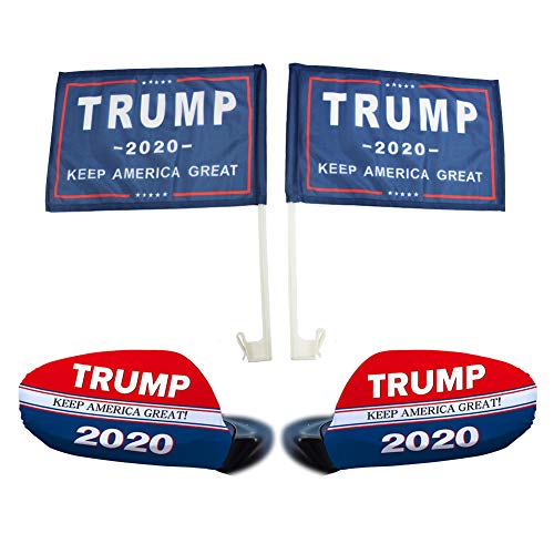 Trump 2020 Side car Mirror Cover kit Apply to Cars SUV Truck Ran for Presidential Election 2Pack