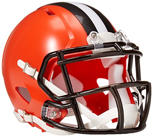 Riddell NFL Cleveland Browns Replica Mini Helmet, Medium, Black/Orange