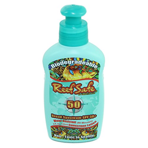 Reef Safe Biodegradable Waterproof SPF 50+ Sunscreen Lotion, 4 fl. oz