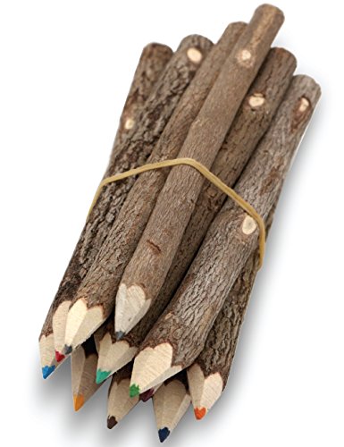 Assorted-Stick Twig Colored Outdoor Wooden Pencils Tree Child Camping Decorative Color
