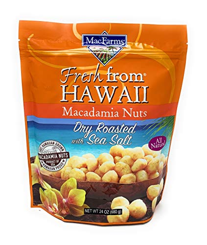 MacFarms Dry Roasted Macadamia Nuts With Sea Salt Fresh From Hawaii 24 Ounce