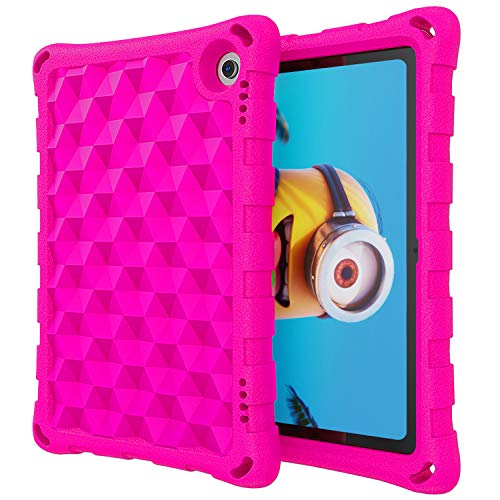 DJ&RPPQ Case for All-New Amazon Kindle Fire HD 8 Tablet and Fire HD 8 Plus Tablet (10th Generation, 2020 Release), Non-Slip/Shockproof/Ultra Light Adults & Kids Friendly Tablets Cover, Pink