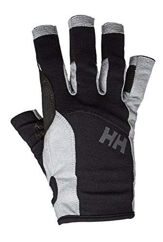 Helly-Hansen Unisex Sailing Glove Short, Black, Large