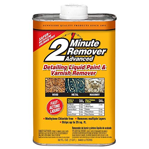 Sunnyside 63532 2-Minute Remover Advanced Paint & Varnish Remover Liquid, Quart