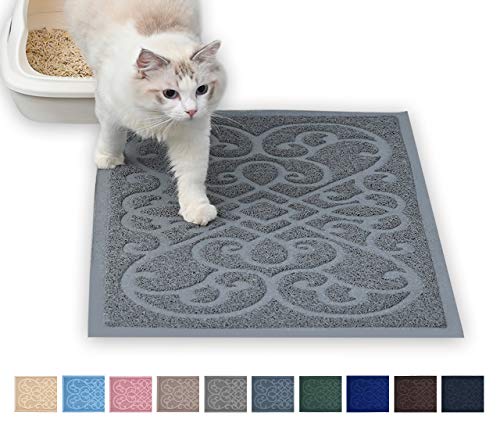 PetLike Cat Litter Mat Kitty Litter Mats, Traps Litter from Box and Cats, Cat Litter Trapping Mat Pet Feeding Mat, Soft on Kitty Paws