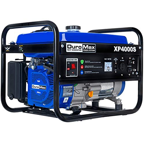 DuroMax New_XP4000S Refurbished 4000W 50-State Portable Gas Engine Generator, Blue