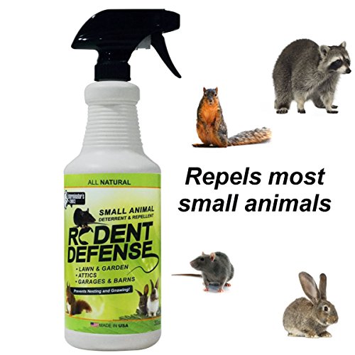 Exterminators Choice Small Animal Protection Rodent Defense Repellent for Rodents, Rats Squirrels mice Nesting/Chewing-All Natural-Rats, Squirrels & Others.