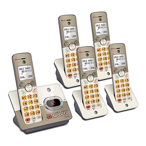 AT&T EL52513 5-Handset Expandable Cordless Phone with Answering System & XL Backlit Keys