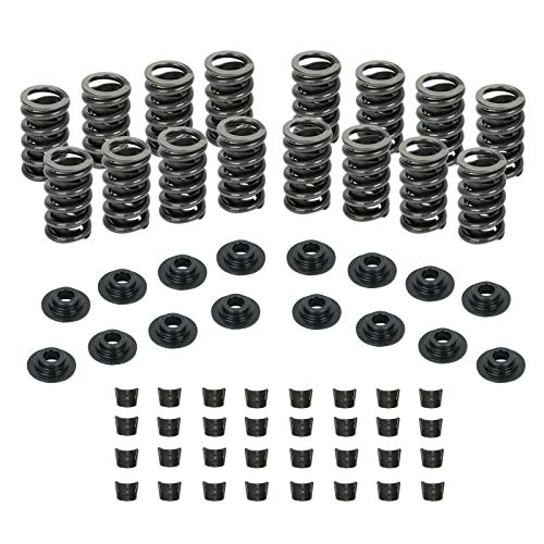 Karbay Z28 Valve Springs Kit w/Steel Retainers HD Locks Compatible with for SBC 400 350 327 307 305 283 5.7L .500' Lift