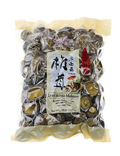 ONETANG Dried Mushrooms 16 oz Dried Shiitake Mushrooms 2020 New Mushrooms 1 Pound