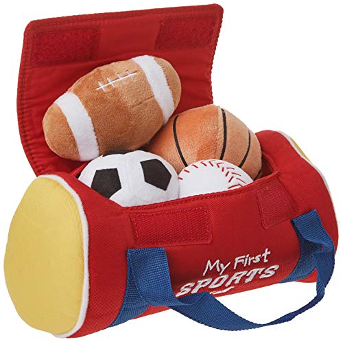 Baby GUND My First Sports Bag Stuffed Plush Playset, 8', 5 pieces