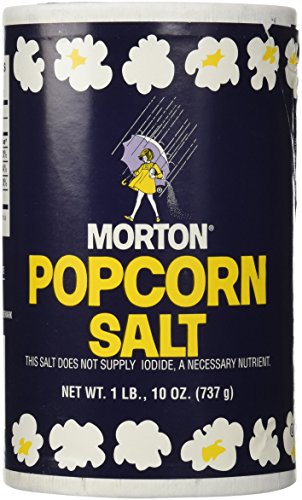 1Lb 10oz Morton Popcorn Salt For Green Salad, Corn on the Cob, French Fries, Nuts