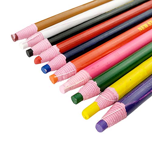 Off China Markers,Glass, Cellophane, Vinyl,Metal, Skin, Etc.Assorted - Pack of 10 (Color Mix - 10X1 Color)