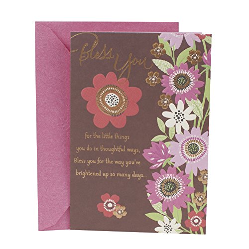 Hallmark Mahogany Religious Thank You Greeting Card (Flowers)