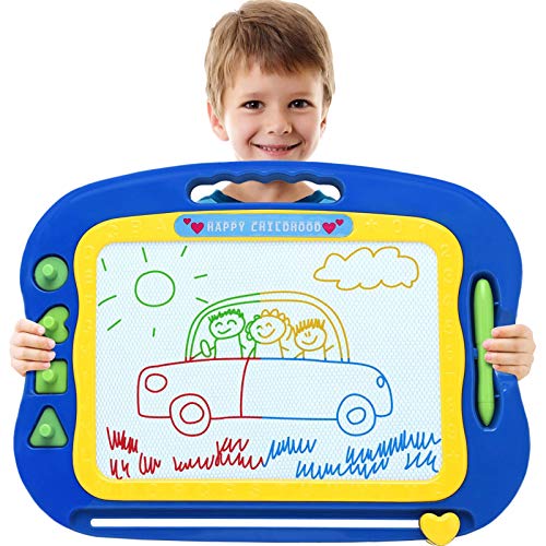 Magnetic Drawing Board,Large Doodle Board Toddler Toys for Girls Boys 3 4 5 6 7 Year Old Kids Gift Etch A Colorful Sketch Magnet Erasable Pad