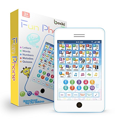 Learning Pad / Kids Phone with 6 Toddler Learning Games. Touch and Learn Toddler Tablet for Numbers, ABC and Words Learning. Educational Learning Toys for Boys and Girls - 18 Months to 6 Year Old