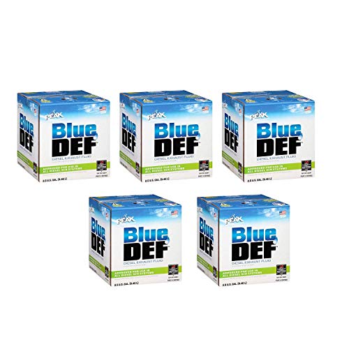 BlueDEF Diesel Exhaust Fluid Synthetic Urea Deionized Water 2.5 Gallon (5 Pack)