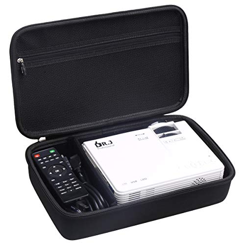 Aproca Hard Travel Storage Case Fit DR.J Professional HI-04 Mini Projector (Black)