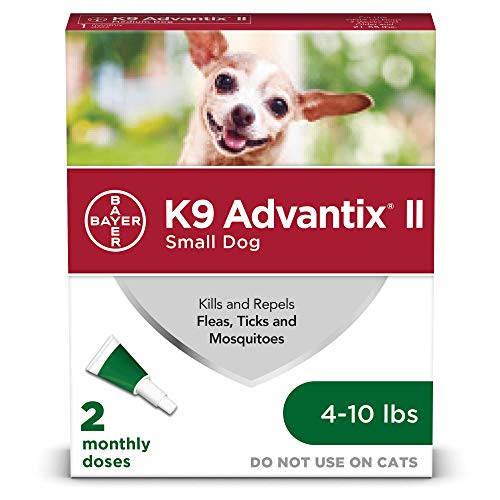 K9 Advantix II Flea and Tick Prevention for Small Dogs 2-Pack, 4-10 Pounds