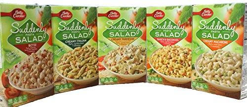 Variety Pack - Betty Crocker Suddenly Pasta Salad - BLT, Creamy Parmesan, Creamy Italian, Creamy Macaroni, Ranch & Bacon
