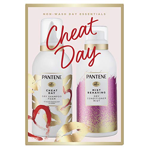 Pantene Dry Shampoo Foam and Dry Conditioner, Sulfate Free, Pro-V No-Wash Bundle Pack
