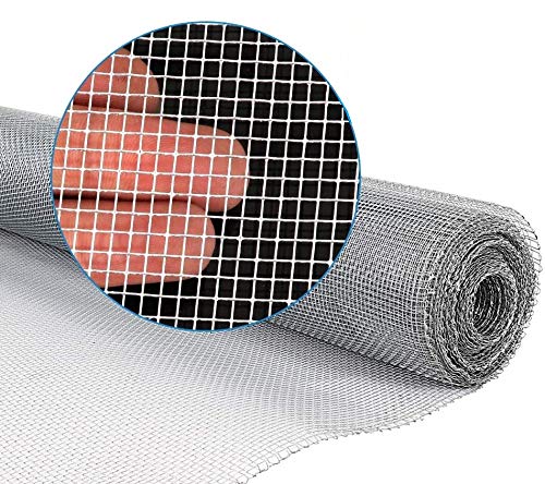 PS Direct Hardware Cloth - 36 inch x 10 Foot with 1/8 Inch Galvanized mesh 27 Gauge. Great for Chicken Wire, Fence or Animal Control. Craft Projects Fine Soil Sifting or Gardening Enclosures, 1 Roll