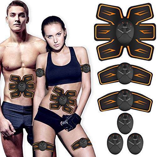 UMATE Abs Stimulator, Ab Workout Equipment, Abdominal Toning Belt Ultimate Ab Stimulator for Men Women, Work Out Power Fitness Abdominal Trainer with 6 Modes & 10 Levels