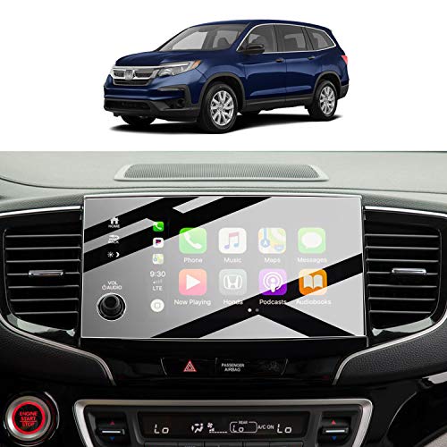Tempered Glass Screen Protector Foils for 2016-2021 Pilot Passort Ridgeline Navigation Display 9H Hardness Anti-Explosion & Scratch HD Clear Honda GPS LCD Touch Protective Film (2019-2021 Pilot)