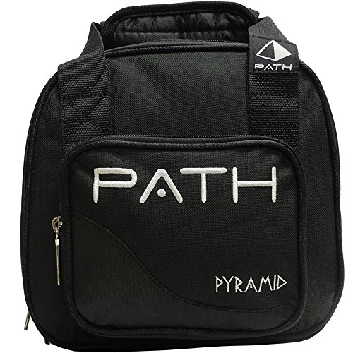 Pyramid Path Plus One Spare Tote Bowling Bag (Black/Black)