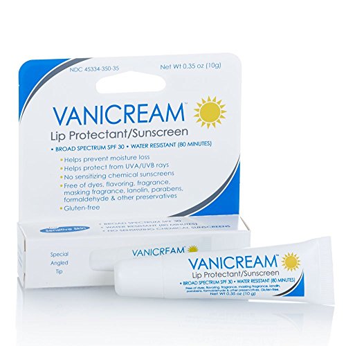 Vanicream Lip Protectant | Sunscreen Spf 30 Tube | Fragrance & Gluten Free | for Sensitive Skin | Water resistant | 0.35 Oz