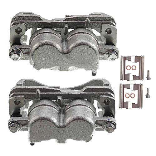 A-Premium Brake Caliper Assembly Replacement for GMC Savana 1500 2500 Sierra 1500 2500 Chevrolet Silverado 1500 2500 3500 Cadillac 2000-2013 Left and Right with 4 Wheel Disc 2-PC