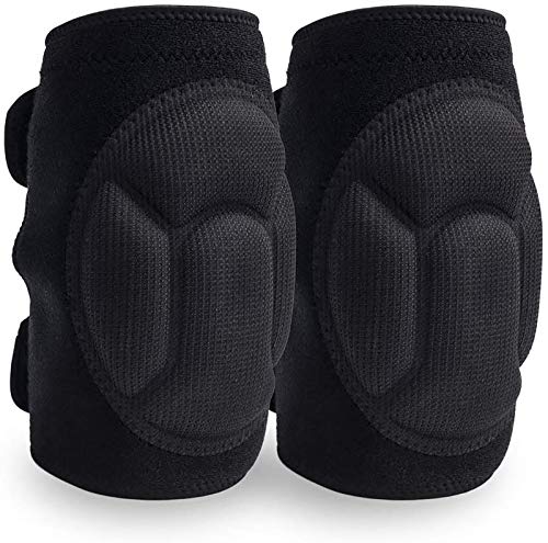 JYSW Knee Pads Comfortable Non-Slip, Thick Extra Foam Cushion for Scrubbing Floors, Gardening, Yoga & Construction, Soft Inner Liner, Strong Double Straps and Adjustable Easily