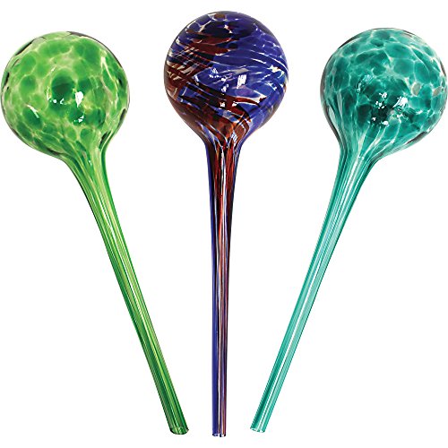 Wyndham House House System 3-Piece Globe Set,Colorful Hand-Blown Glass Plant Water, Multicolor