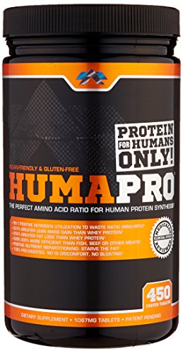 ALR Industries Humapro Tabs, Protein Matrix Formulated for Humans, Waste Less. Gain Lean Muscle, 1087mg, 450 Tabs