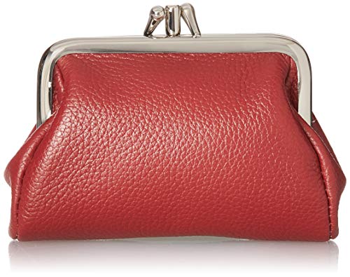 Buxton womens Hudson Pik-me-upÂ Triple Frame coin purses, Dark Red, One Size US