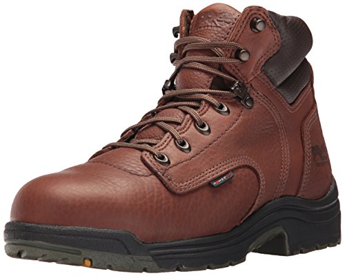 Timberland PRO Men's Titan 6' Safety Toe Work Boot,Brown/Brown,12 W