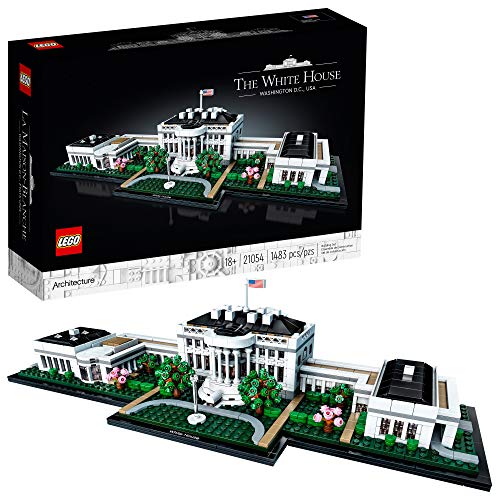 LEGO Architecture Collection: The White House 21054 Model Building Kit, Creative Building Set for Adults, A Revitalizing DIY Project and Great Gift for Any Hobbyists, New 2020 (1,483 Pieces)