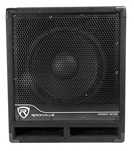 Rockville Bass Gig Active Powered PA Subwoofer DJ/Pro 1200 Watt, 10 inch (RBG10S)
