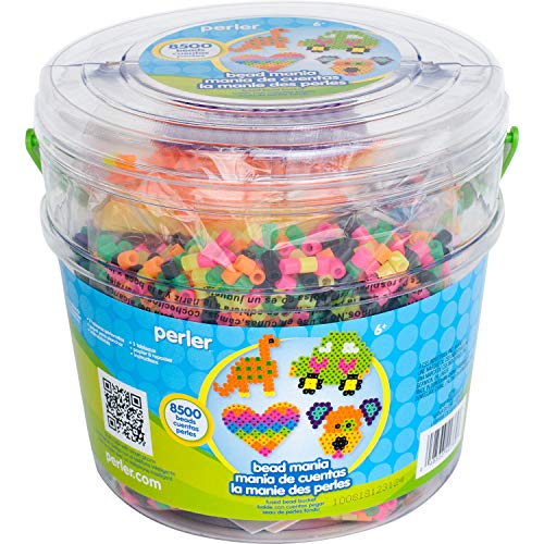 Perler Fuse Activity Bucket for Arts and Crafts, 8500 Beads, One Size