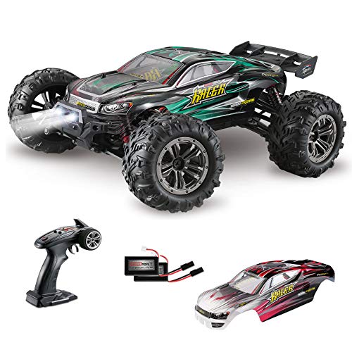 MIEBELY RC Cars 1: 16 Scale All Terrain 4x4 Remote Control Car for Adults & Kids, 40+ KM/H Waterproof Off-Road RC Trucks, High Speed Electronic Cars, 2.4Ghz Radio Controller, 2 Batteries, 2 Car Bodies
